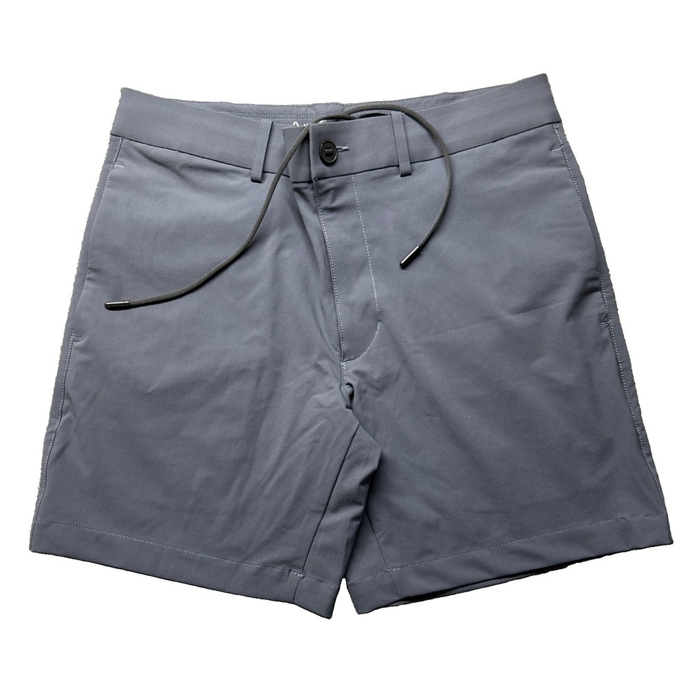 Western Rise Mens Shorts 31 Grey Nylon Chino 7 Inch Inseam Regular Fit